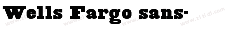 Wells Fargo sans字体转换